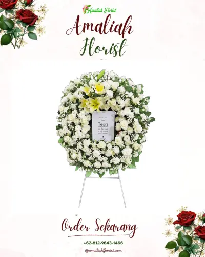 Krans Bunga Duka Cita di Tembalang